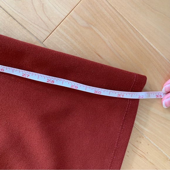 Burnt orange/ rust cropped wide leg pant - ASOS US 2 - Picture 10 of 14